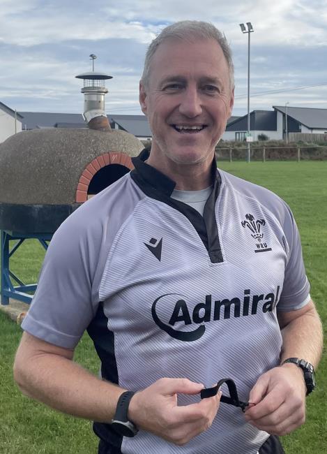 Referee Chris Oliver, who had a good game